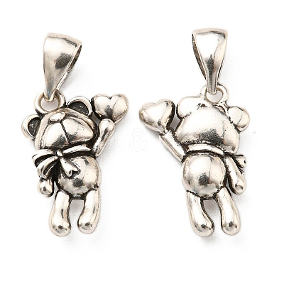 Rack Plating Brass Pendants KK-D026-17AS-1