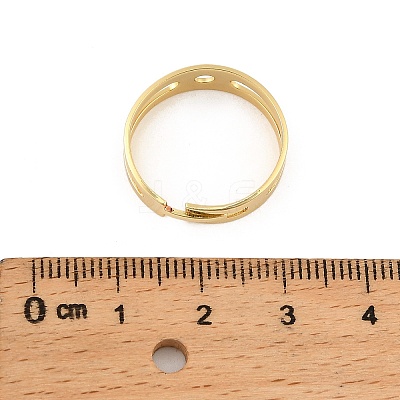 Blank Brass Finger Ring Bands KK-A272-05G-1
