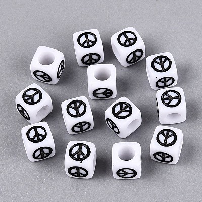 Opaque Acrylic Beads AC-N167-01A-1