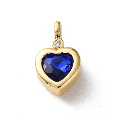 Brass Rhinestone Pendants KK-P320-05G-03-1