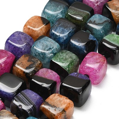 Natural Agate Beads Strands G-F820-O01-01I-1