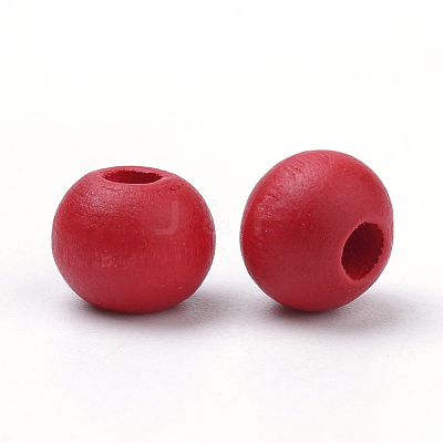Dyed Wood Beads WOOD-S662-6x7mm-A-1