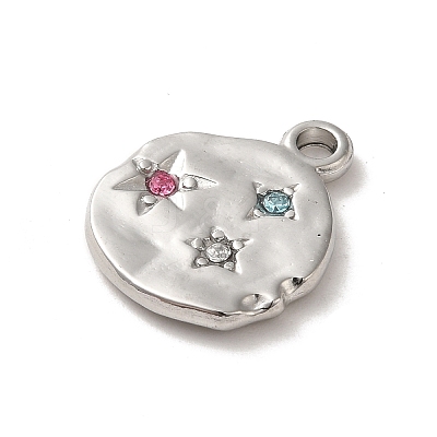 304 Stainless Steel Pendants STAS-L022-241P-1