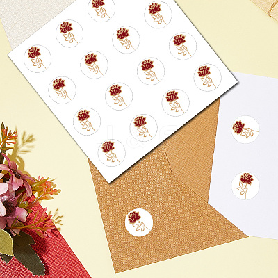 8 Sheets Plastic Waterproof Self-Adhesive Picture Stickers DIY-WH0428-080-1