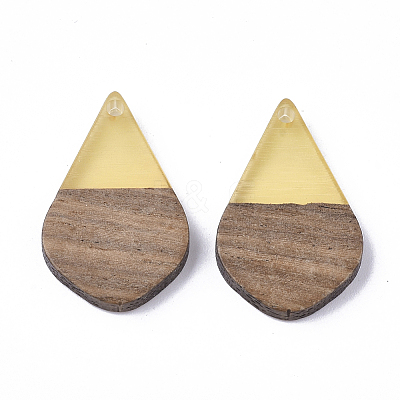 Resin & Wood Pendants X-RESI-S358-23D-1