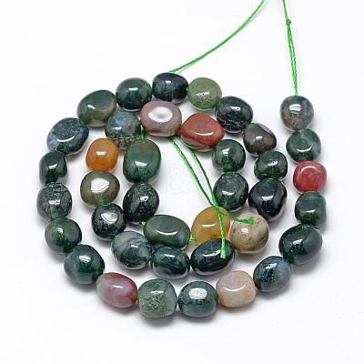 Natural Indian Agate Beads Strands G-R445-8x10-07-1