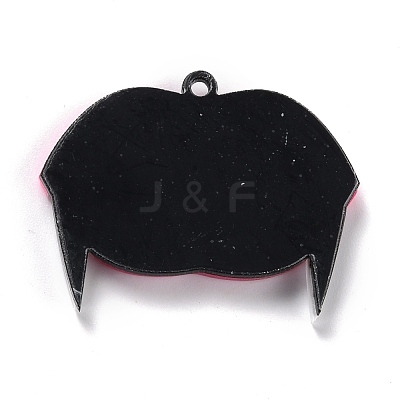 Western Style Fluorescent Acrylic Pendants BACR-I001-01B-1