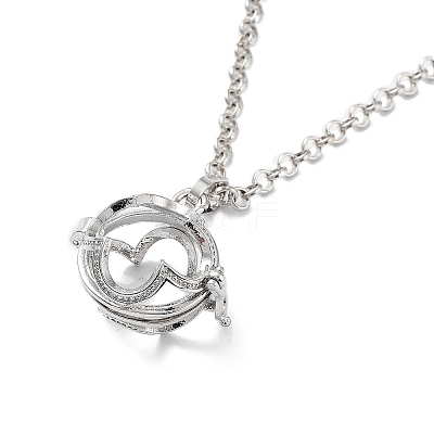 Brass Pendant Necklaces NJEW-P299-A08-P-1