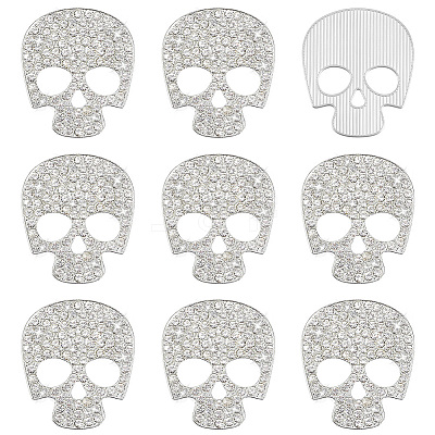 10Pcs Alloy Rhinestone Cabochons FIND-PH0038-53B-1