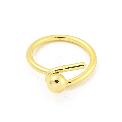 Round Brass Finger Rings RJEW-G309-03G-1