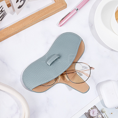1Pc PU Leather Glasses Case AJEW-CN0006-94G-1