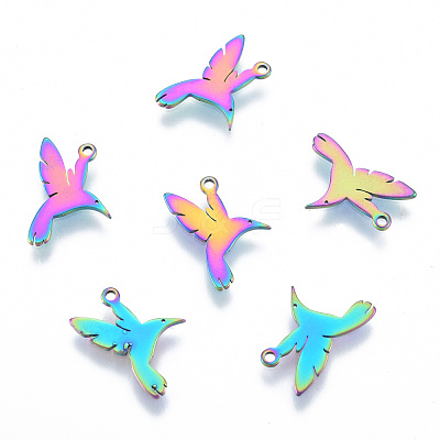 Ion Plating(IP) 201 Stainless Steel Pendants STAS-N098-123M-1