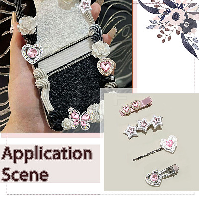 72Pcs 18 Styles Resin Rhinestone Cabochons FIND-SP0004-44-1