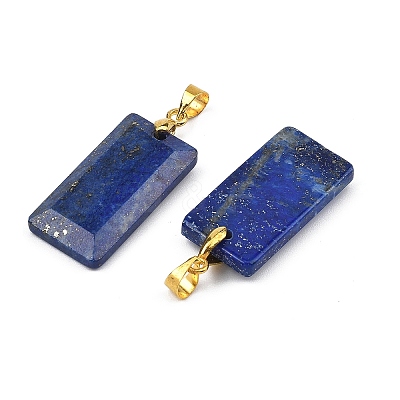 Dyed Natural Lapis Lazuli Faceted Pendants G-L623-03G-05-1