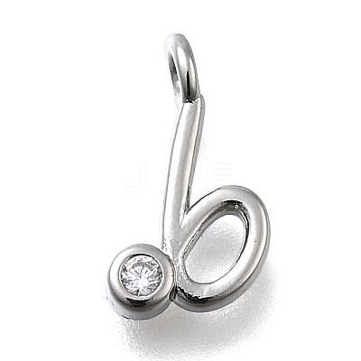 Brass Micro Pave Cubic Zirconia Pendants KK-B132-12P-B-1