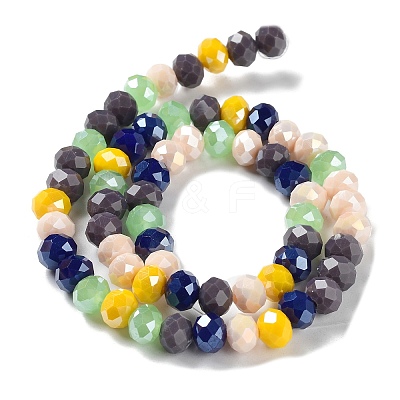 Glass Beads Strands EGLA-A034-M8mm-31-1