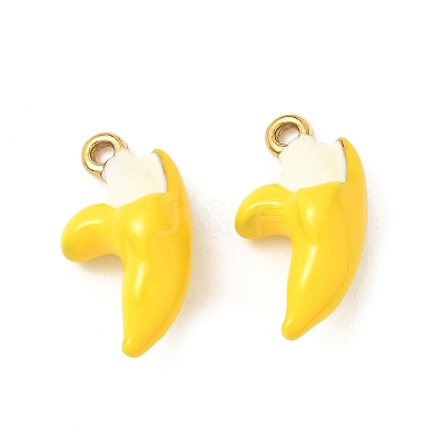304 Stainless Steel Enamel Pendants STAS-I346-20G-06-1