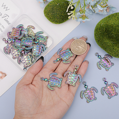Plated Alloy Pendants FIND-CA0008-28-1