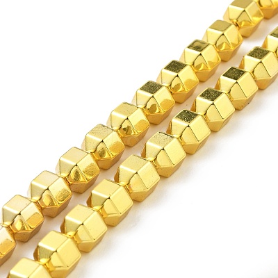 Electroplated Non-magnetic Synthetic Hematite Beads Strands G-G849-01G-1