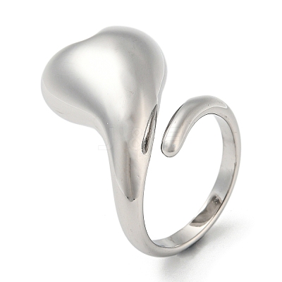Non-Tarnish 304 Stainless Steel Cuff Rings RJEW-P096-01P-1