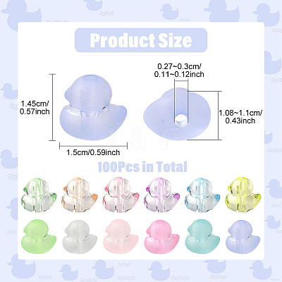 50Pcs Transparent Acrylic Beads OACR-YW0003-79-1