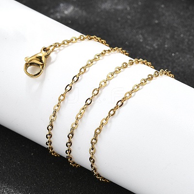 304 Stainless Steel Cable Chain Necklaces X-NJEW-E026-04G-B-1