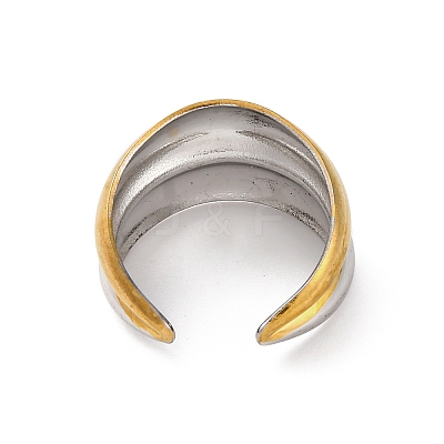 304 Stainless Steel Open Cuff Rings RJEW-K258-08GP-01-1