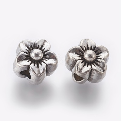 Tibetan Style Alloy Beads X-MPDL-5452-AS-FF-1