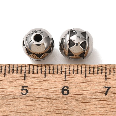 304 Stainless Steel Beads SA-CBA9DCB-08AS-1