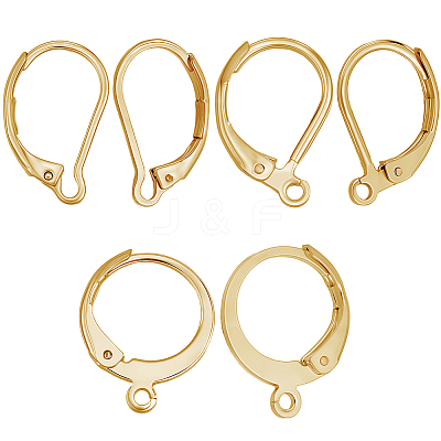 60Pcs 3 Styles 304 Stainless Steel Leverback Earring Findings STAS-BBC0008-30C-1