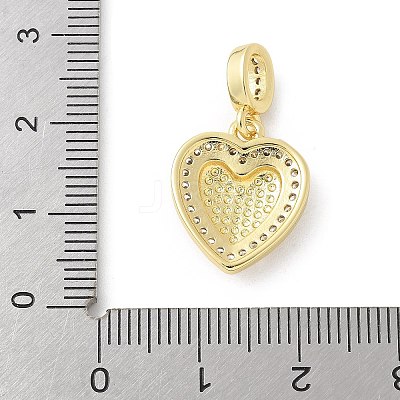 Brass Micro Pave Cubic Zirconia Pendants KK-P294-28G-02-1