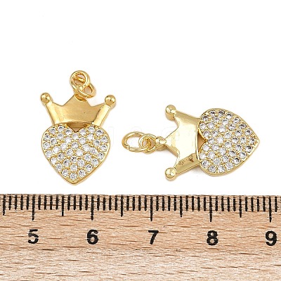 Brass Micro Pave Cubic Zirconia Pendants ZIRC-I367-11G-11-1