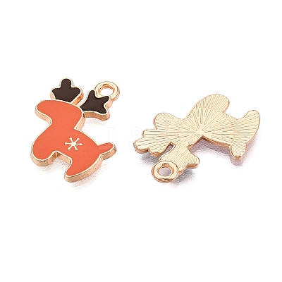 Christmas Theme Alloy Enamel Pendants ENAM-T020-10Q-1