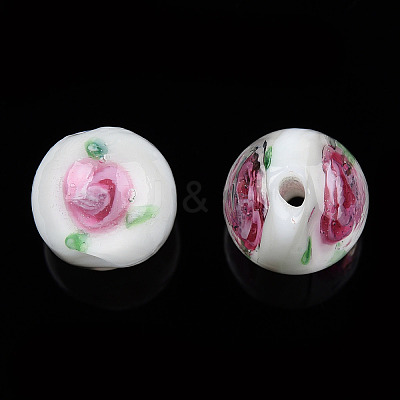 Handmade Lampwork Beads Strands LAMP-N021-45G-1