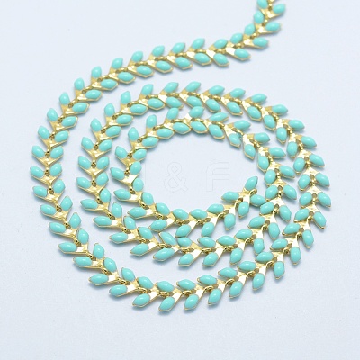 Brass Handmade Chains CHC-P004-C08G-1