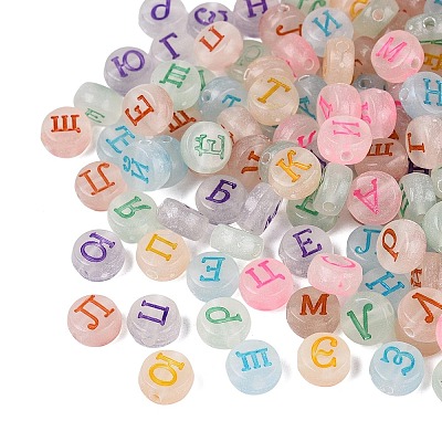 Luminous Transparent Acrylic Beads TACR-Q013-07B-1