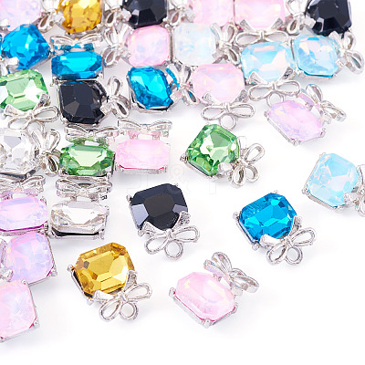 30Pcs Alloy & Glass Charms FIND-TA0008-05P-1