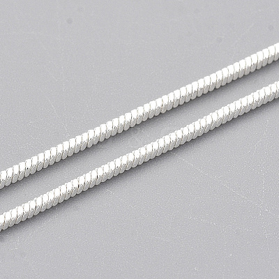 Brass Square Snake Chain Necklace Making X-MAK-T006-10A-S-1