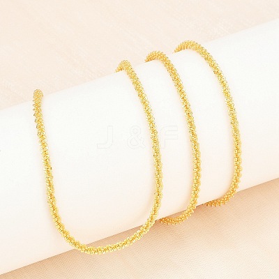 2MM Brass Chain Necklaces for Women NJEW-A062-02G-1