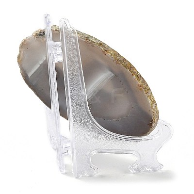 Printed Natural Agate Slice Stone Ornament DJEW-M011-03D-1