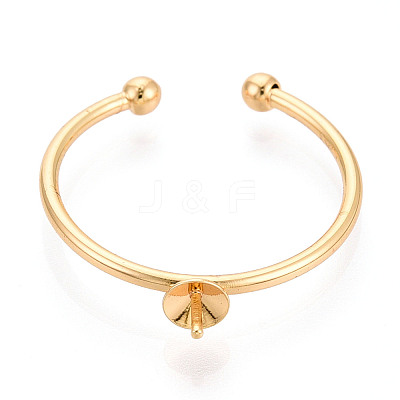 Brass Cup Peg Ring Settings KK-N274-35G-1