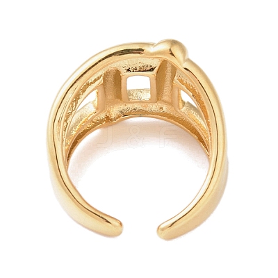 Brass Open Cuff Ring RJEW-R143-01G-G-1