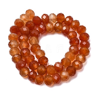 Natural Carnelian(Dyed & Heated) Beads Strands G-Q194-A01-01-1