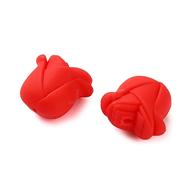Rose Shape Silicone Beads SIL-S011-02D-1
