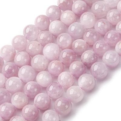 Natural Kunzite Beads Strands G-H313-01C-8mm-1
