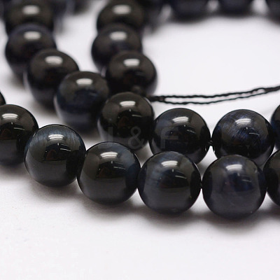 Natural Tiger Eye Bead Strands G-P230-08-A-10mm-1