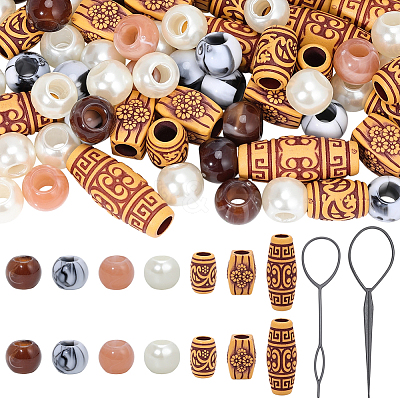 1Bag Plastic Hair Braiding Tool FIND-PA0001-56-1
