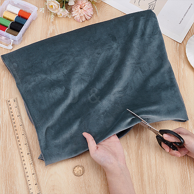Polyester Plush Fabric DIY-WH0504-296C-1