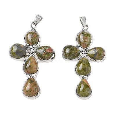 Natural & Synthetic Mixed Stone Pendants GG-CBA9F30-02P-1