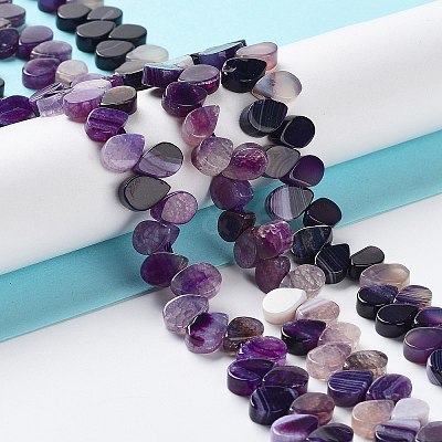 Natural Agate Beads Strands G-G021-04A-09-1